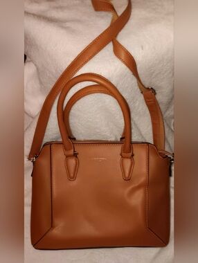 David Jones Paris Tan  Satchel